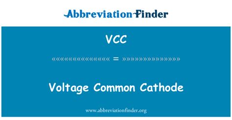 vcc meaning